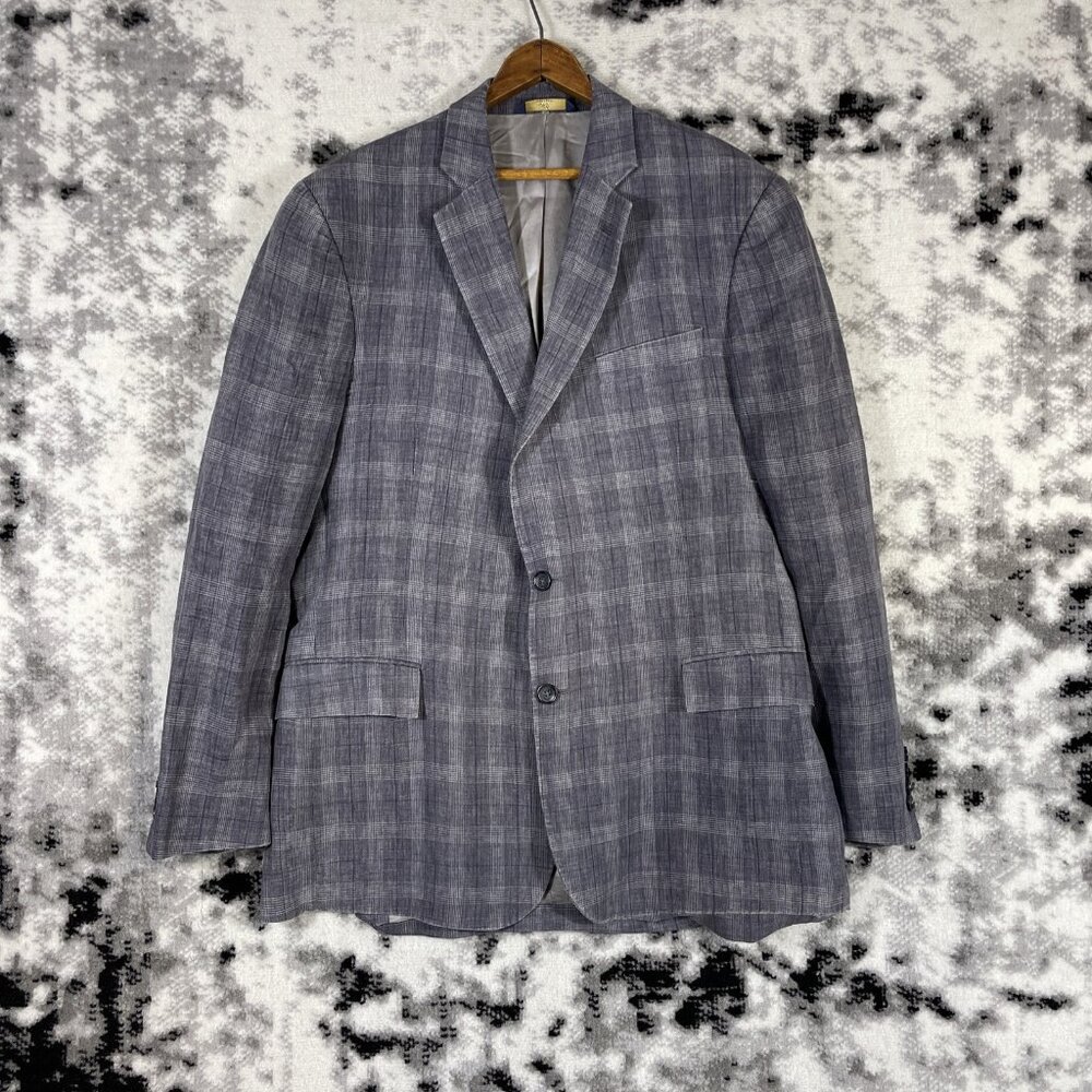 Brooks Brothers 346 100% Linen Blazer Mens Size 43 Regular‎ Summer Office Career